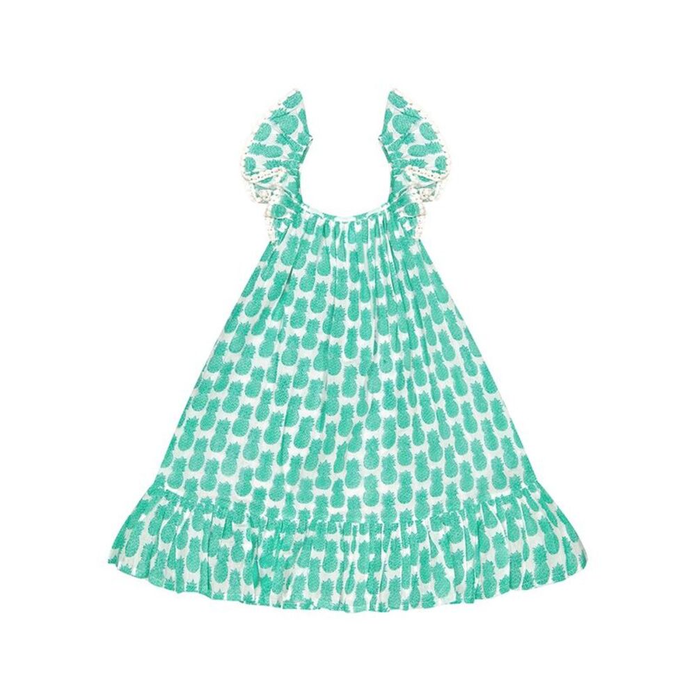 Mer St. Barth Girls  Mini Dress, Blue